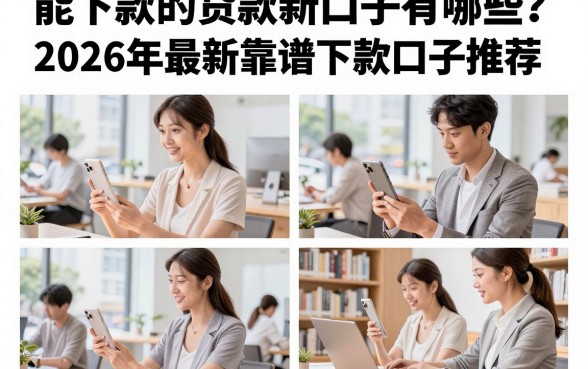 能下款的贷款新口子有哪些?2026年最新靠谱下款口子推荐