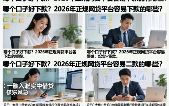 哪个口子好下款？2026年正规网贷平台容易下款的有哪些？