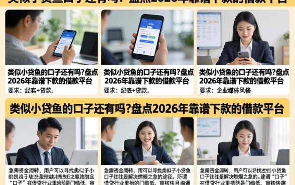 类似小贷鱼的口子还有吗?盘点2026年靠谱下款的借款平台