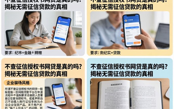 不查征信授权书网贷是真的吗?揭秘无需征信贷款的真相