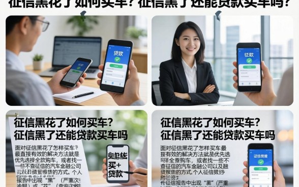 征信黑花了如何买车?征信黑了还能贷款买车吗?