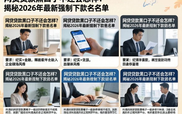 网贷贷款黑口子不还会怎样？揭秘2026年最新强制下款黑名单