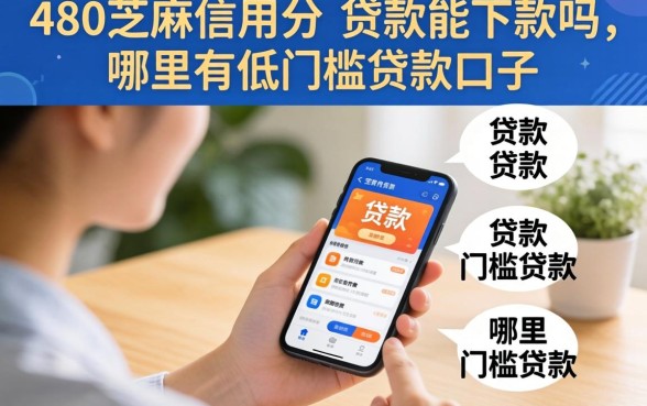 480芝麻信用分的贷款能下款吗，哪里有低门槛贷款口子