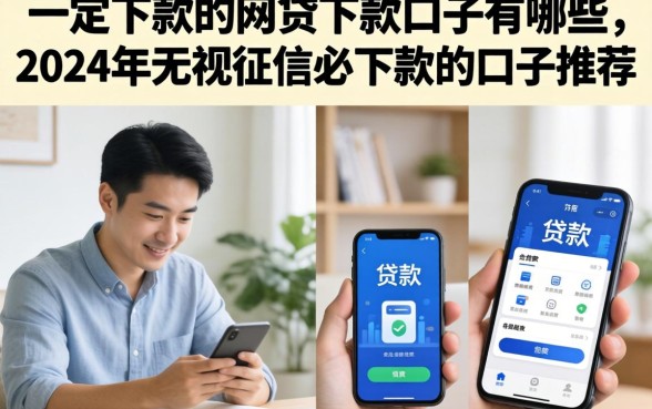 一定下款的网贷下款口子有哪些，2024年无视征信必下款的口子推荐
