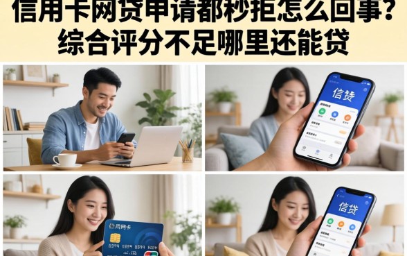 信用卡网贷申请都秒拒怎么回事？综合评分不足哪里还能贷