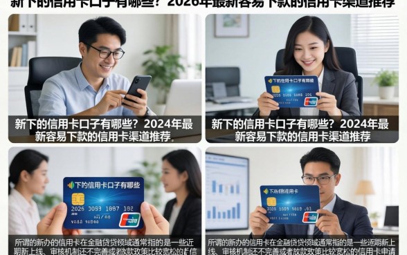 新下的信用卡口子有哪些?2026年最新容易下款的信用卡渠道推荐