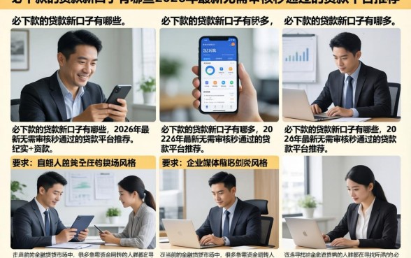 必下款的贷款新口子有哪些,2026年最新无需审核秒通过的贷款平台推荐