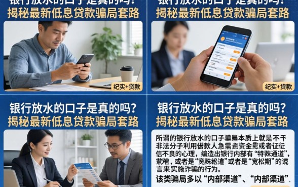 银行放水的口子是真的吗?揭秘最新低息贷款骗局套路