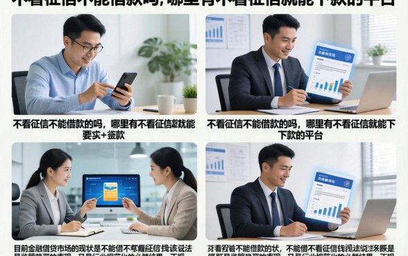 不看征信不能借款的吗,哪里有不看征信就能下款的平台