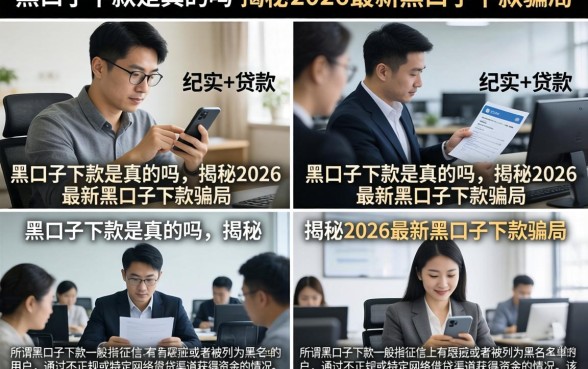 黑口子下款是真的吗，揭秘2026最新黑口子下款骗局