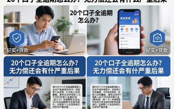 20个口子全逾期怎么办？无力偿还会有什么严重后果？