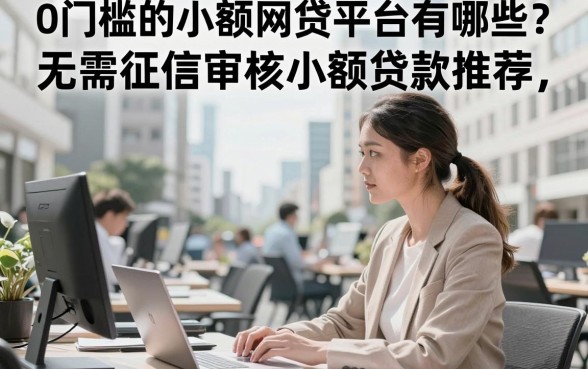 0门槛的小额网贷平台有哪些？无需征信审核的小额贷款推荐