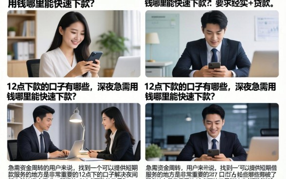 12点下款的口子有哪些，深夜急需用钱哪里能快速下款？