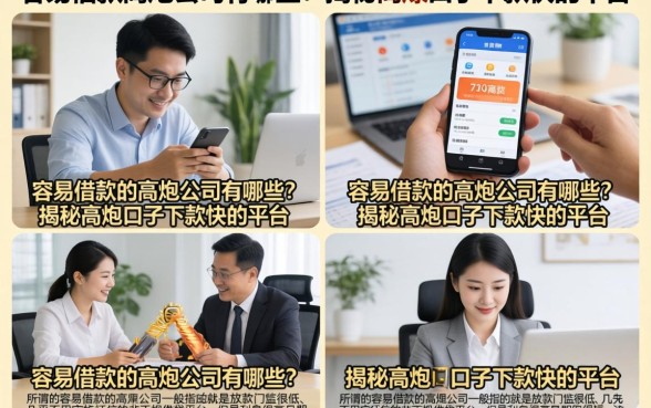容易借款的高炮公司有哪些?揭秘高炮口子下款快的平台