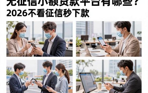 无征信小额贷款平台有哪些？2026不看征信秒下款的正规平台推荐