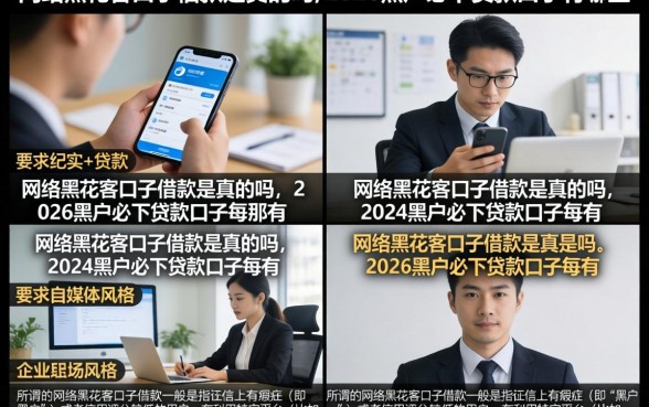 网络黑花客口子借款是真的吗，2026黑户必下贷款口子有哪些