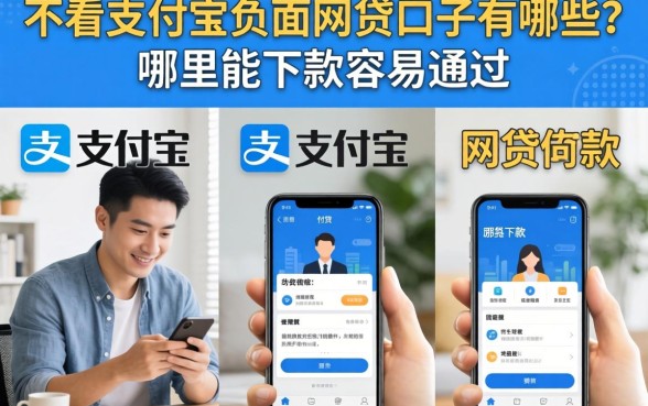 不看支付宝负面网贷口子有哪些？哪里能下款容易通过