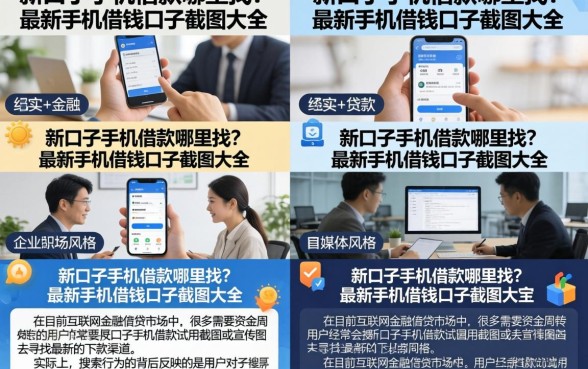 新口子手机借款图片哪里找?最新手机借钱口子截图大全