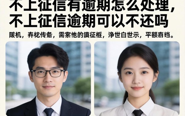 不上征信有逾期怎么处理，不上征信的逾期可以不还吗