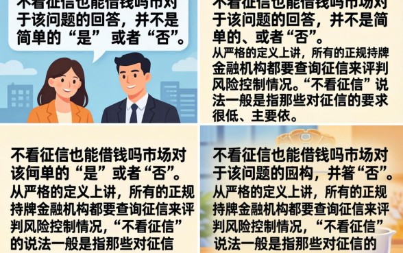 不看征信真的可以借款吗？不看征信哪里可以借到钱