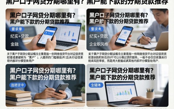 黑户口子网贷分期哪里有?黑户能下款的分期贷款推荐