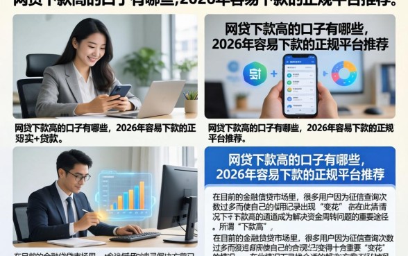 网贷下款高的口子有哪些,2026年容易下款的正规平台推荐