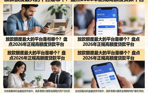 放款额度最大的平台是哪个？盘点2026年正规高额度贷款平台