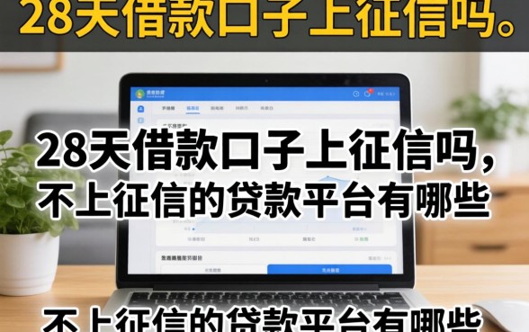 28天借款口子上征信吗，不上征信的贷款平台有哪些