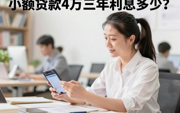 小额贷款4万三年利息多少?申请条件和流程详解