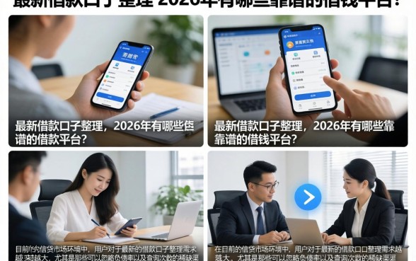最新借款口子整理,2026年有哪些靠谱的借钱平台?