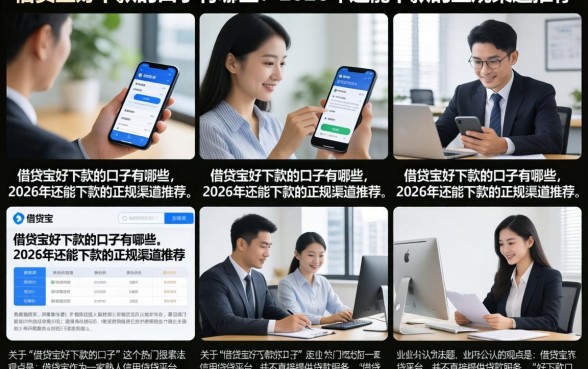 借贷宝好下款的口子有哪些，2026年还能下款的正规渠道推荐