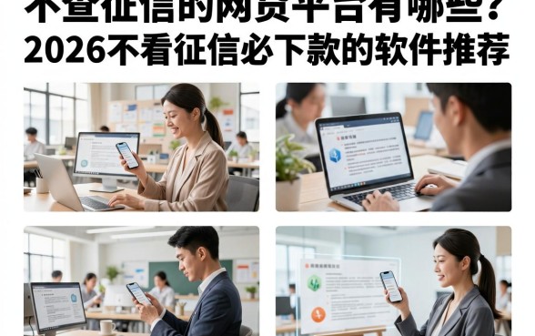 不查征信的网贷平台有哪些?2026不看征信必下款的软件推荐