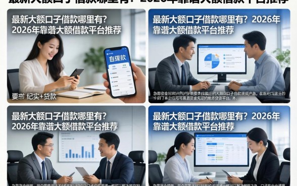 最新大额口子借款哪里有？2026年靠谱大额借款平台推荐