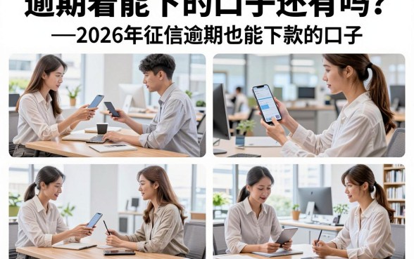 逾期着能下的口子还有吗？盘点2026年征信逾期也能下款的口子
