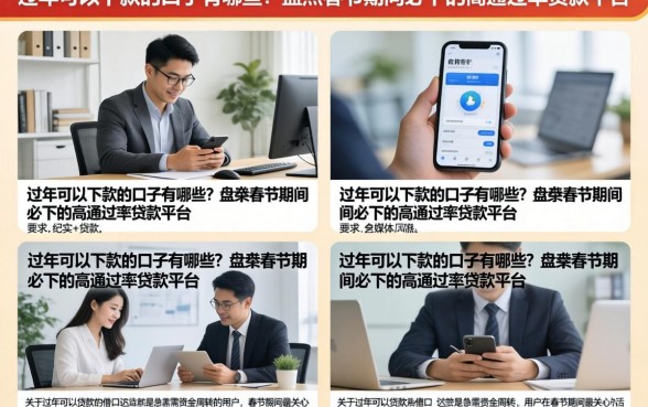 过年可以下款的口子有哪些?盘点春节期间必下的高通过率贷款平台