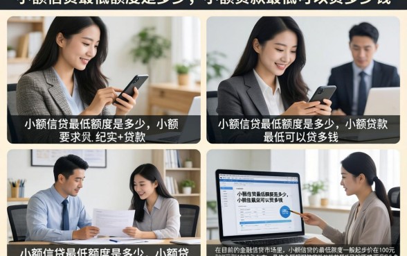 小额信贷最低额度是多少，小额贷款最低可以贷多少钱