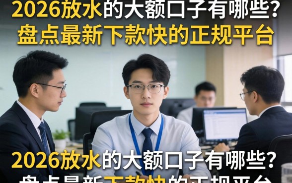 2026放水的大额口子有哪些?盘点最新下款快的正规平台