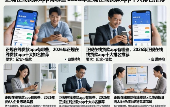 正规在线贷款app有哪些,2026年正规在线贷款app十大排名推荐