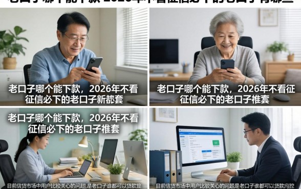 老口子哪个能下款,2026年不看征信必下的老口子有哪些