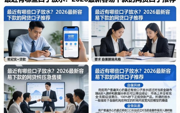 最近有哪些口子放水？2026最新容易下款的网贷口子推荐