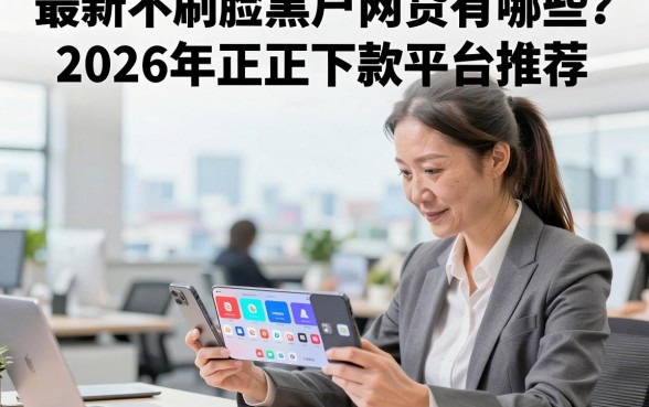 最新不刷脸黑户网贷有哪些？2026年正规下款平台推荐