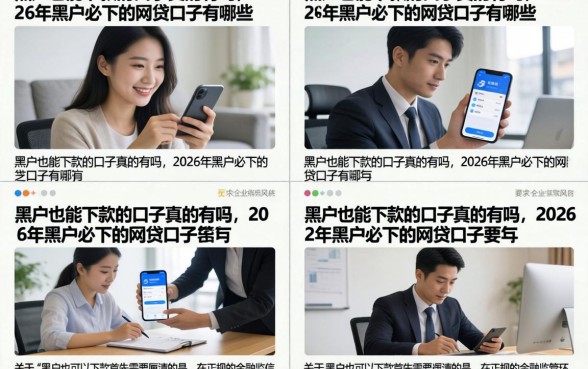 黑户也能下款的口子真的有吗,2026年黑户必下的网贷口子有哪些