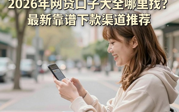 2026年网贷口子大全哪里找？最新靠谱下款渠道推荐