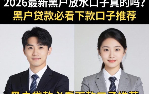 2026最新黑户放水口子真的吗？黑户贷款必看下款口子推荐