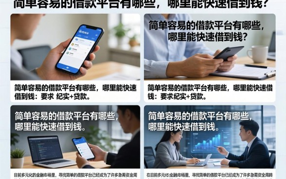 简单容易的借款平台有哪些,哪里能快速借到钱?