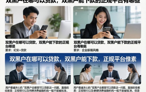 双黑户在哪可以贷款，双黑户能下款的正规平台有哪些