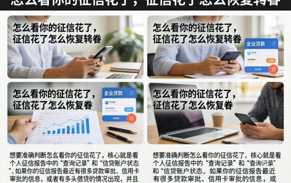 怎么看你的征信花了,征信花了怎么恢复征信