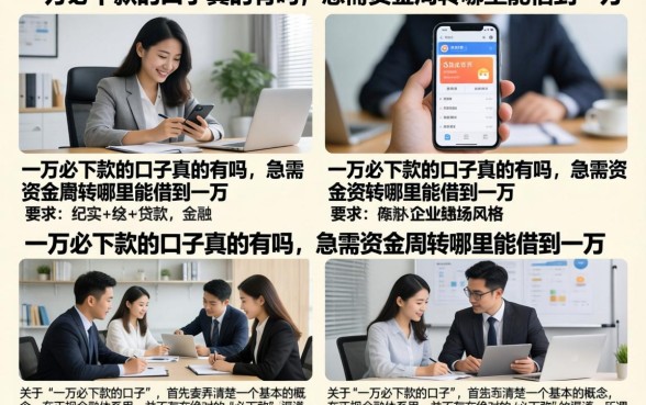 一万必下款的口子真的有吗,急需资金周转哪里能借到一万
