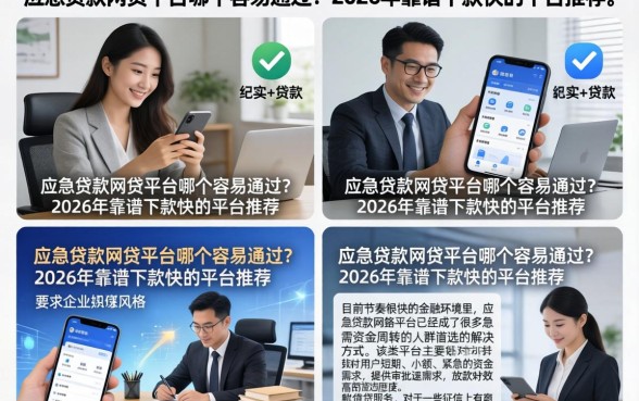 应急贷款网贷平台哪个容易通过?2026年靠谱下款快的平台推荐