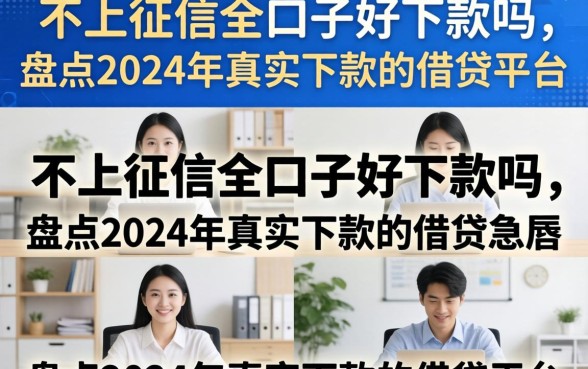 不上征信的口子好下款吗，盘点2024年真实下款的借贷平台